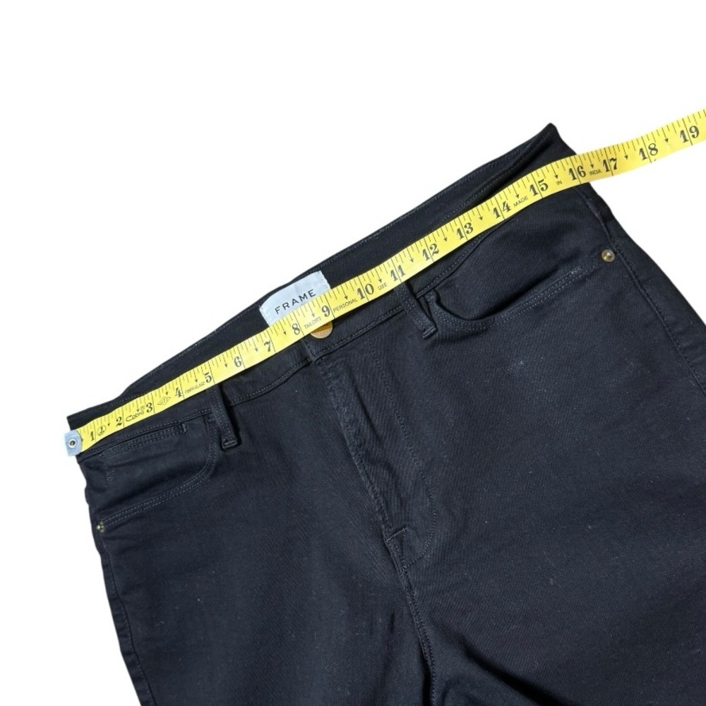 FRAME Le High Pedal Pusher Skinny Jeans in Film Noir size 31 - Picture 8 of 12